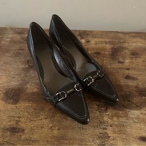Gunmetal Kitten Heels